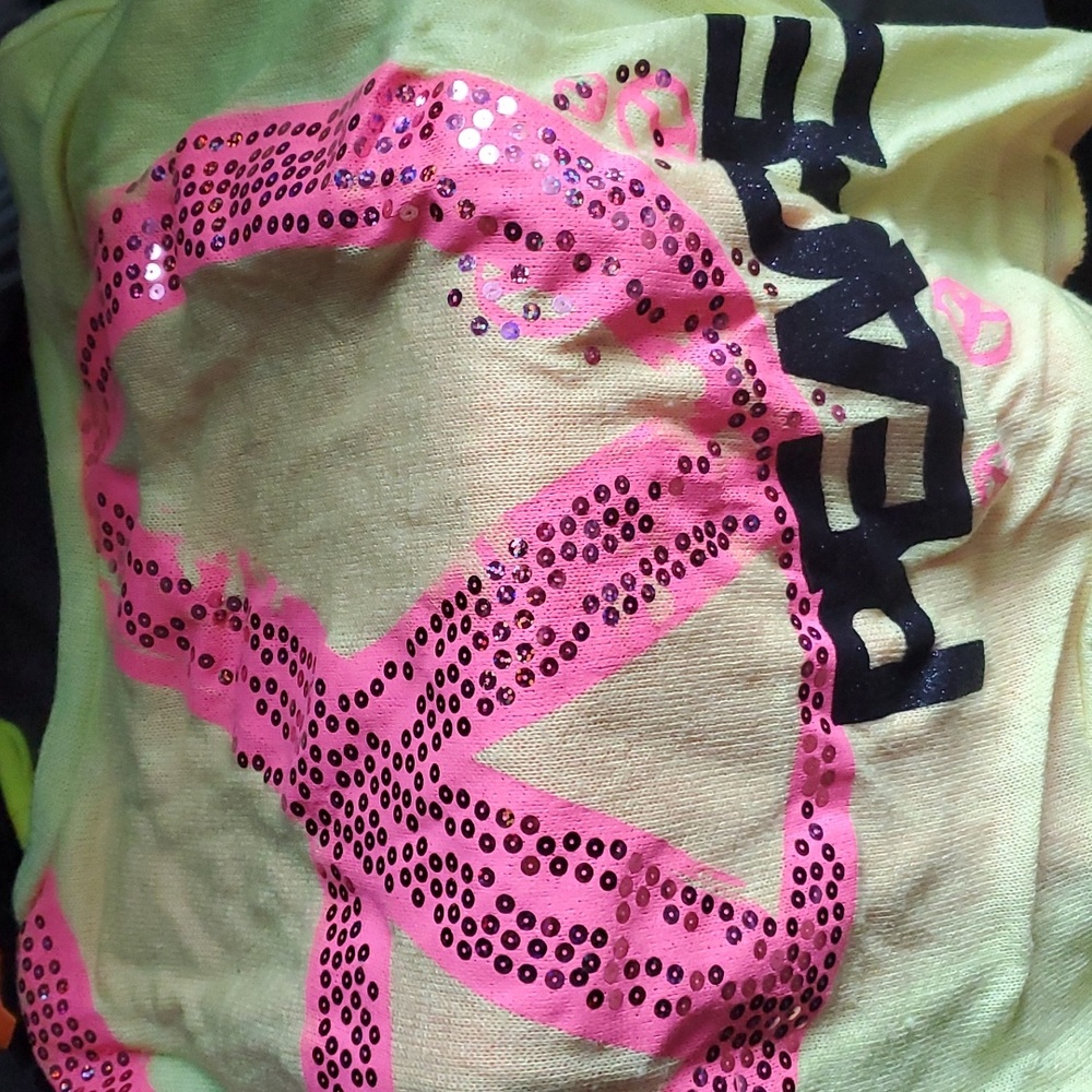 Justice Believe in Yourself Long Sleeve with Built in Tank Top. EUC, Sz 18